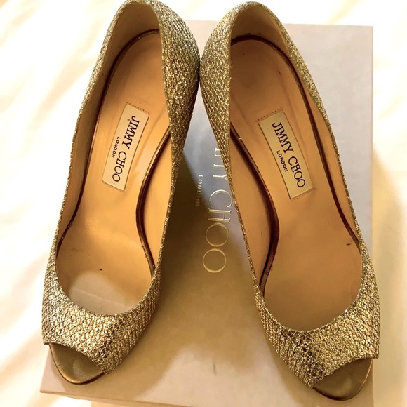 Jimmy choo Baxen wedges. Comfy and elegant! Wear under gowns/dresses - Picture 2 of 9